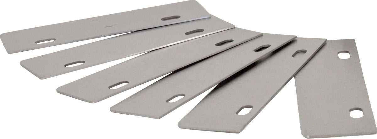 Omcan - 6”, Pack of 4 Replacement Blades For Grill Scraper, Pack of 72 - 14264