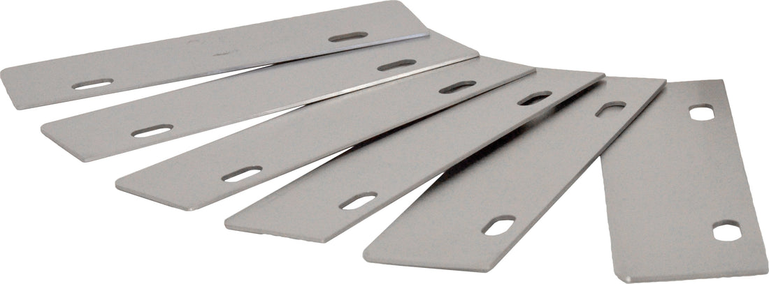 Omcan - 6”, Pack of 6 Replacement Blades For Grill Scraper, Pack of 4 - 14264