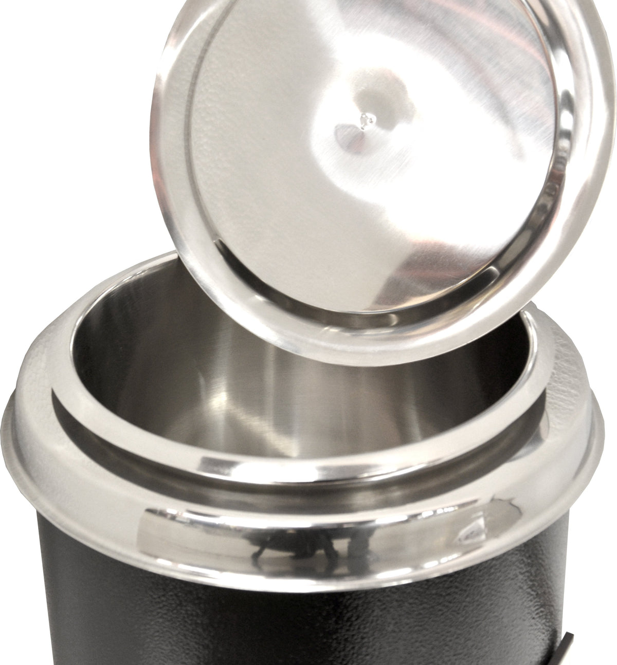 Omcan - 6 QT Black Soup Kettle with Metal Lid (5.7 L) - FW-CN-0006
