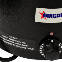 Omcan - 6 QT Black Soup Kettle with Metal Lid (5.7 L) - FW-CN-0006