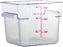 Omcan - 6 QT Clear Square Food Storage Container, 10/cs - 80168