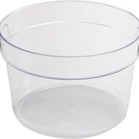 Omcan - 6 QT Polycarbonate Round Food Storage Container, Pack of 10 - 80177