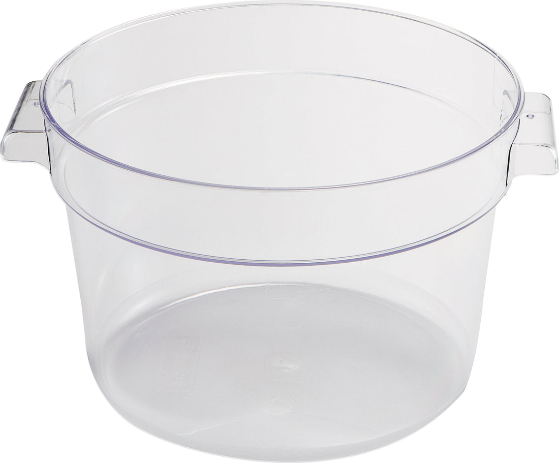 Omcan - 6 QT Polycarbonate Round Food Storage Container, Pack of 15 - 80177