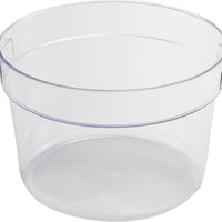 Omcan - 6 QT Polycarbonate Round Food Storage Container, Pack of 15 - 80177