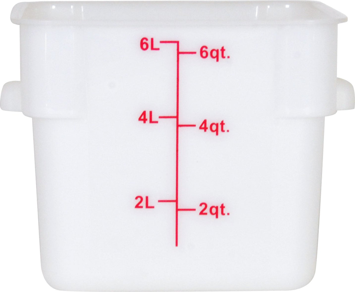 Omcan - 6 QT Square Food Storage Container, Pack of 20 - 80204
