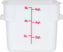 Omcan - 6 QT Square Food Storage Container, Pack of 20 - 80204