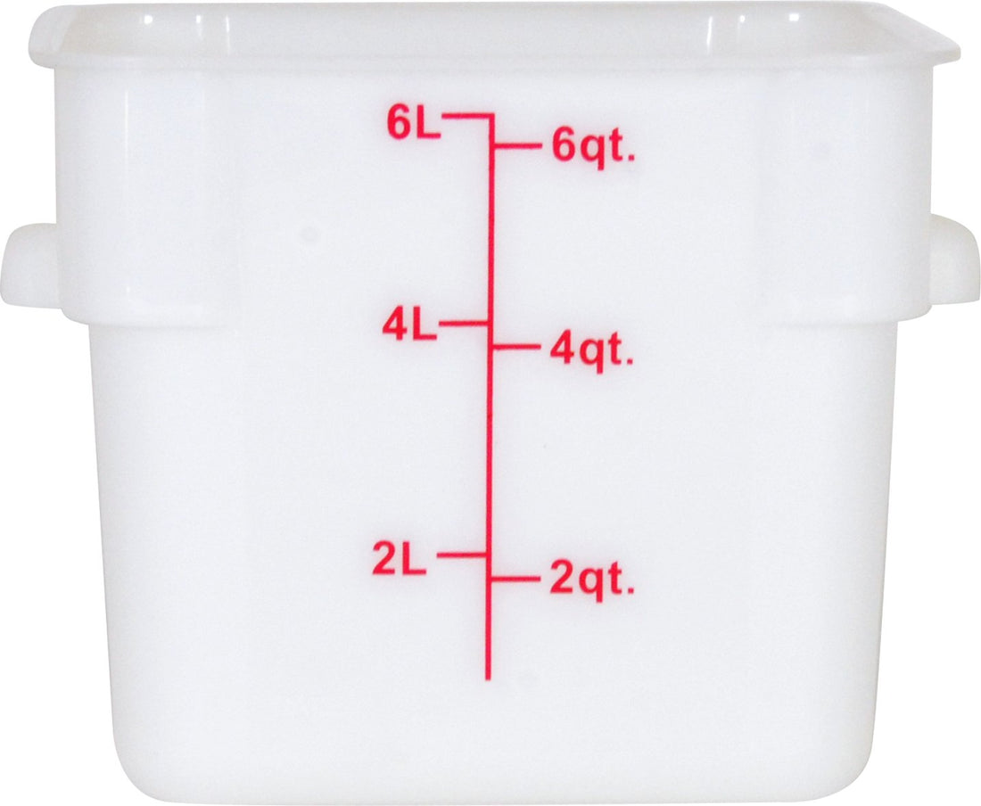 Omcan - 6 QT Square Food Storage Container, Pack of 25 - 80204