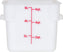 Omcan - 6 QT Square Food Storage Container, Pack of 25 - 80204