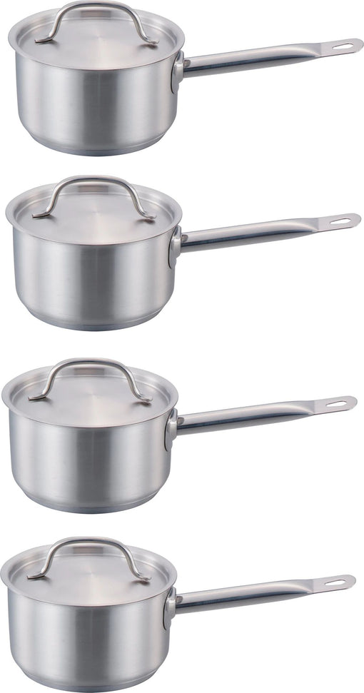 Omcan - 6 QT Stainless Steel Sauce Pan with Cover, Pack of 2 - 80434