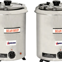 Omcan - 6 QT Stainless Steel Soup Kettle with Metal Lid (5.7 L) - FW-CN-0006-S