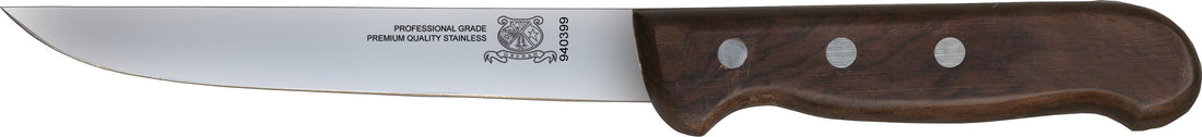 Omcan - 6” Straight Blade Boning Knife with Rosewood Handle, Pack of 5 - 17631