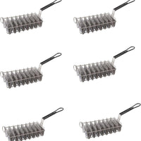 Omcan - 6" Taco Basket With 8 Slot, Pack of 6 - 47357