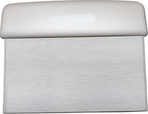 Omcan - 6" White Handle Dough Scraper -14205, 10/cs - 14205