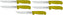 Omcan - 6” Yellow Super Fiber Handle Victoria USA Straight Blade Boning Knife, Pack of 10 - 23869