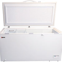 Omcan - 60" 15.4 Cu. Ft Chest Freezer With Solid Flat Top - 46504