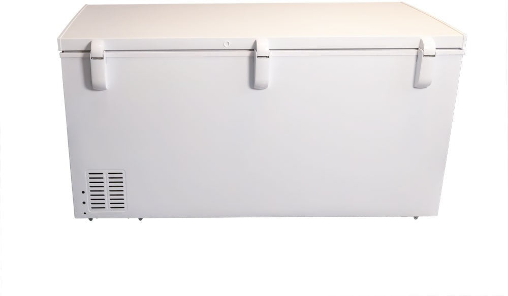Omcan - 60" 15.4 Cu. Ft Chest Freezer With Solid Flat Top - 46504