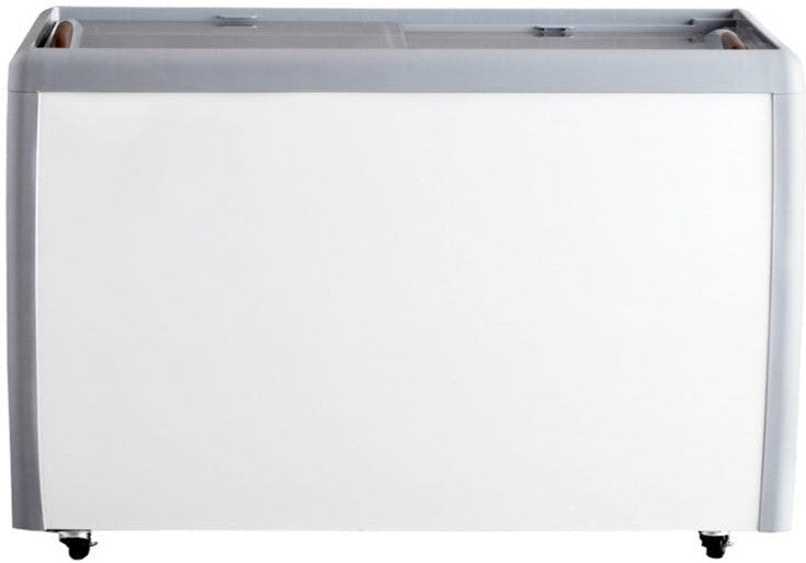 Omcan - 60 ″ Ice Cream Display Chest Freezer with Flat Glass Top - 46495