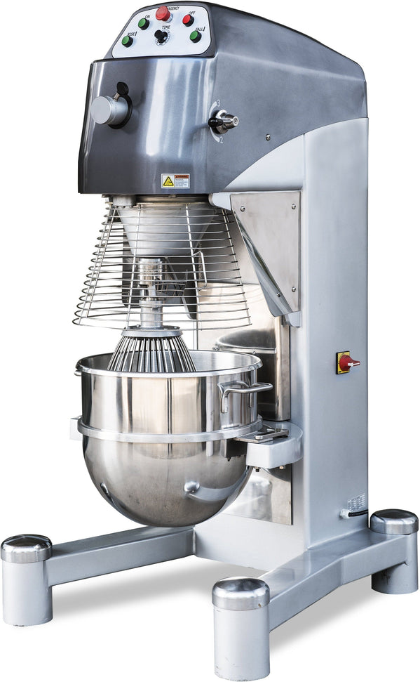 Omcan - 60 QT Heavy Duty Baking Mixer with Guard & Timer - MX-CN-0060