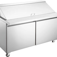 Omcan - 60" Stainless Steel Refrigerated Prep Table With Double Door - 50047