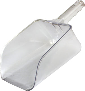 Omcan - 64 oz Clear Plastic Utility Scoop, 15/cs - 80324