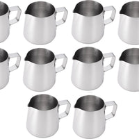 Omcan - 66 oz Stainless Steel Frothing Jug/Pitcher (1952 ml), Pack of 10 - 80037