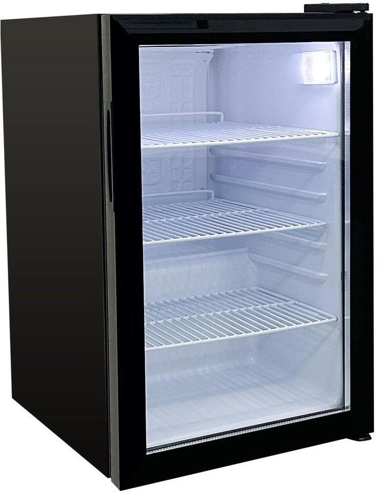 Omcan - 68 L Black Countertop Display Refrigerator - 48276