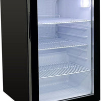 Omcan - 68 L Black Countertop Display Refrigerator - 48276