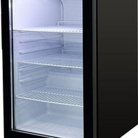 Omcan - 68 L Black Countertop Display Refrigerator - 48276