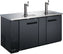 Omcan - 69″ 23.3 Cu.Ft  Double Solid Doors Kegerator / Beer Dispenser With 2 Taps - 50068