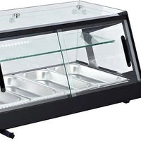 Omcan - 69″ Refrigerated Flat Glass Sushi Showcase with 3.67cu.ft. Capacity - 44395
