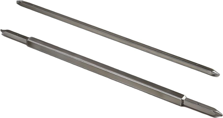Omcan - 695 mm Spit for Potis GD3/E2, Pack of 2 - 49070