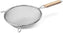 Omcan  -  6.125″ Tinned Double Mesh Strainer with Flat Wood Handle, Pack of 20 - 80937