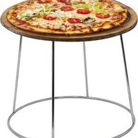 Omcan - 7″ Chrome-Plated Steel Pizza Riser Stand, Pack of 30 - 80936