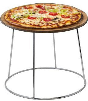 Omcan - 7″ Chrome-Plated Steel Pizza Riser Stand, Pack of 35 - 80936