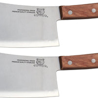 Omcan - 7" Cleaver with Wood Handle, Pack of 4 - 10559