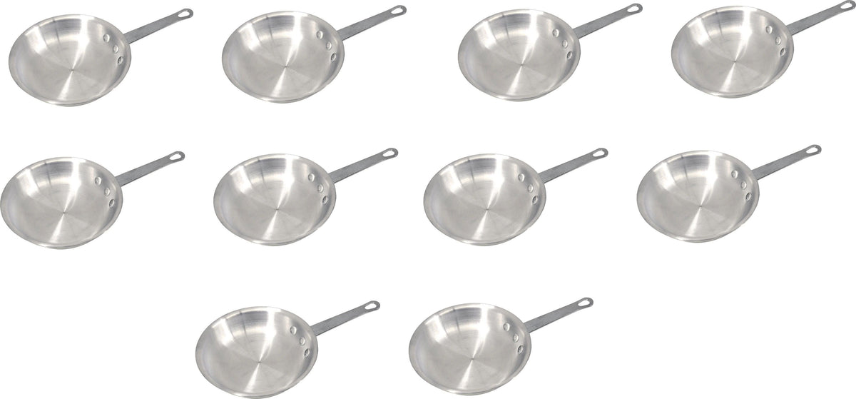 Omcan - 7" Commercial Grade Aluminum Fry Pan, Pack of 10 - 43329