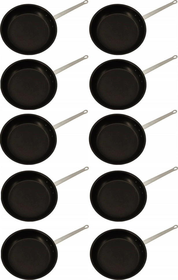 Omcan - 7" Eclipse Finish Commercial Grade Aluminum Fry Pan, Pack of 10 - 43334