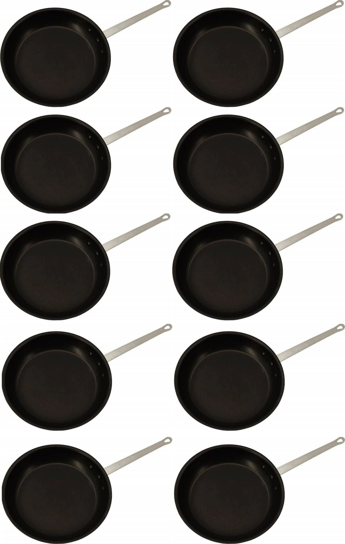 Omcan - 7" Eclipse Finish Commercial Grade Aluminum Fry Pan, Pack of 10 - 43334