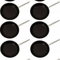 Omcan - 7" Eclipse Finish Commercial Grade Aluminum Fry Pan, Pack of 10 - 43334