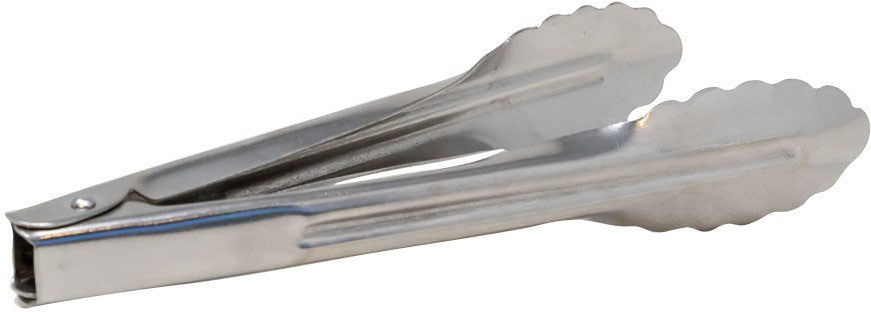 Omcan - 7" Heavy Duty Stainless Steel Coiled Spring Utility Tong, Pack of 48 - 81067