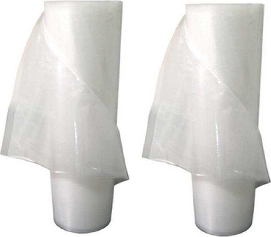 Omcan - 7" x 200" Embossed Vacuum Sealer Bags, 2 Rolls/Box, Box of 15 - 10236