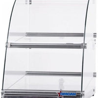 Omcan - 70 L Capacity Countertop Food Display Case with Curve Front Glass - 44374