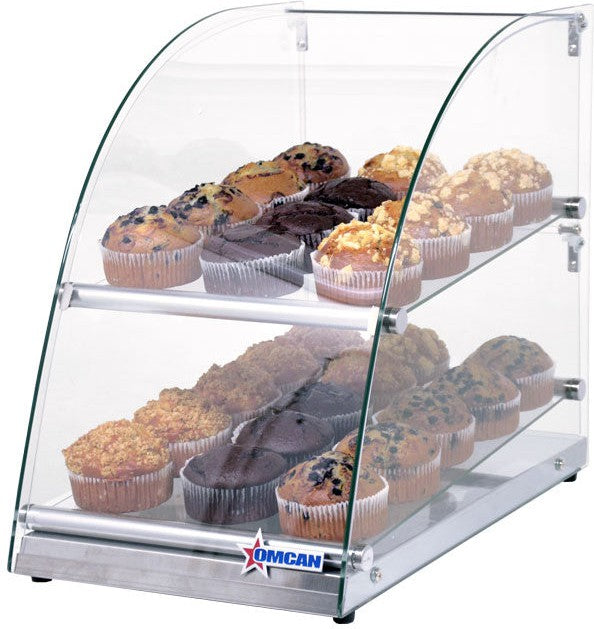 Food Case Topper Omcan - 70 L Capacity Countertop Food Display Case with Curve Front ...