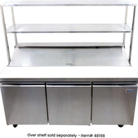 Omcan - 70" Stainless Steel Refrigerated Prep Table With Triple Door - 50048