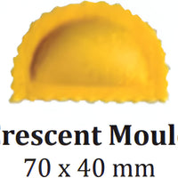 Omcan - 70 x 40 mm Crescent Ravioli Mould For RV 30 - 47404