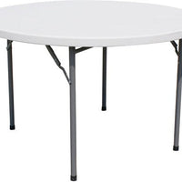 Omcan - 71" Solid Round Folding Table - 41599