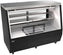 Omcan - 71” Square Black Glass Refrigerated Double-Duty Deli Display Case - 50106