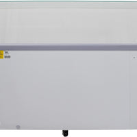 Omcan - 71″ Thirteen Pan Gelato Dipping Cabinet with Flat Sneeze Guard and Pans - 47744