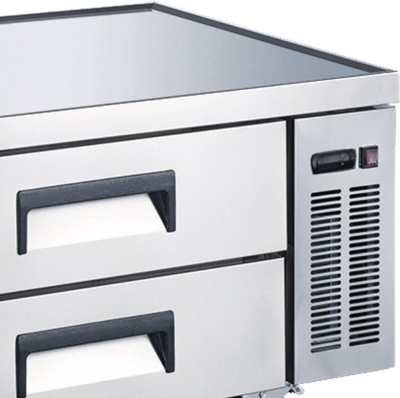 Omcan - 72" 47 Cu.Ft Stainless Steel Refrigerated Chef Base with Four Drawer - 50072