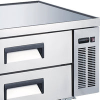 Omcan - 72" 47 Cu.Ft Stainless Steel Refrigerated Chef Base with Four Drawer - 50072